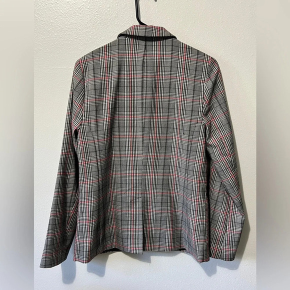 GAP Classic Checked Plaid Blazer - Size 4 - Picture 3 of 5